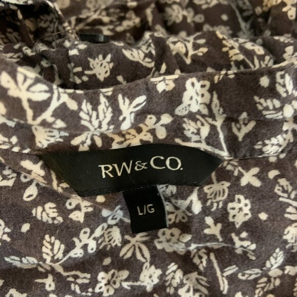 brown long sleeve blouse - Picture 3 of 3